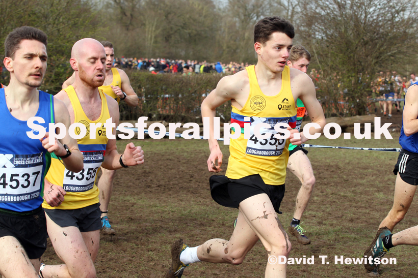 Senior men, 2020 British Athletics Inter Counties Cross Country Champs., Prestwold Hall, Loughborough. Photo: David T. Hewitson/Sports for All Pics